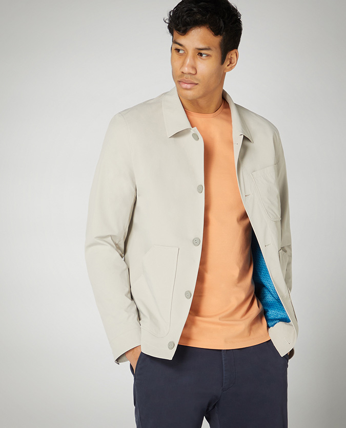 slim fit overshirt