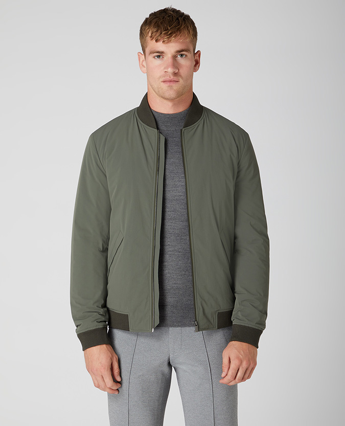 Tapered Fit Bomber Jacket